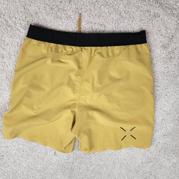 Ten Thousand Running Shorts Yellow 7" Interval Short Size Large L Huckberry Ruck - Picture 4 of 6
